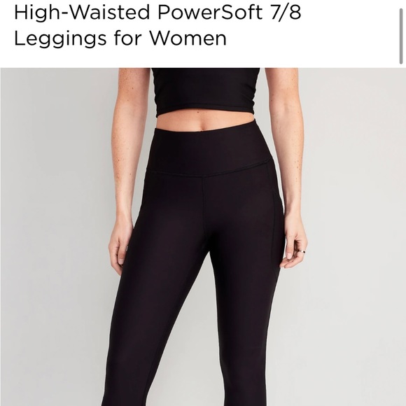 Old Navy athletic leggings with pockets - Picture 1 of 5